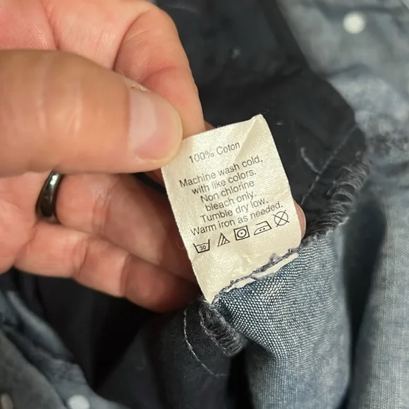 Vintage J Crew City Fit Shorts Women’s Size 8 Blue Chambray With White Polka Dot - Picture 5 of 10